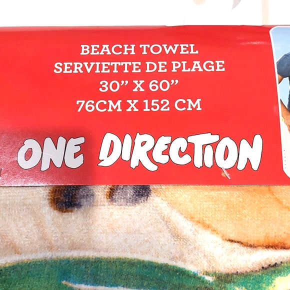 *LAST ONE* Harry Styles One Direction Beach Towel NWT 30" x 60" - Picture 2 of 7